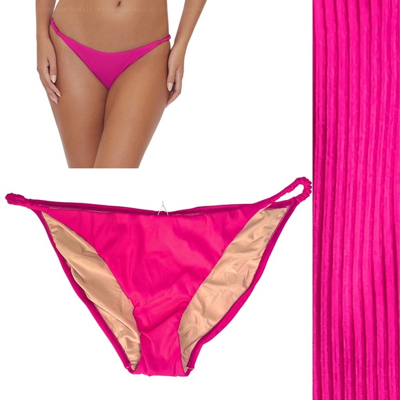 PQ Swim (Large - NWT) Pink Lady Athena Full Bikini Bottom - Picture 1 of 10